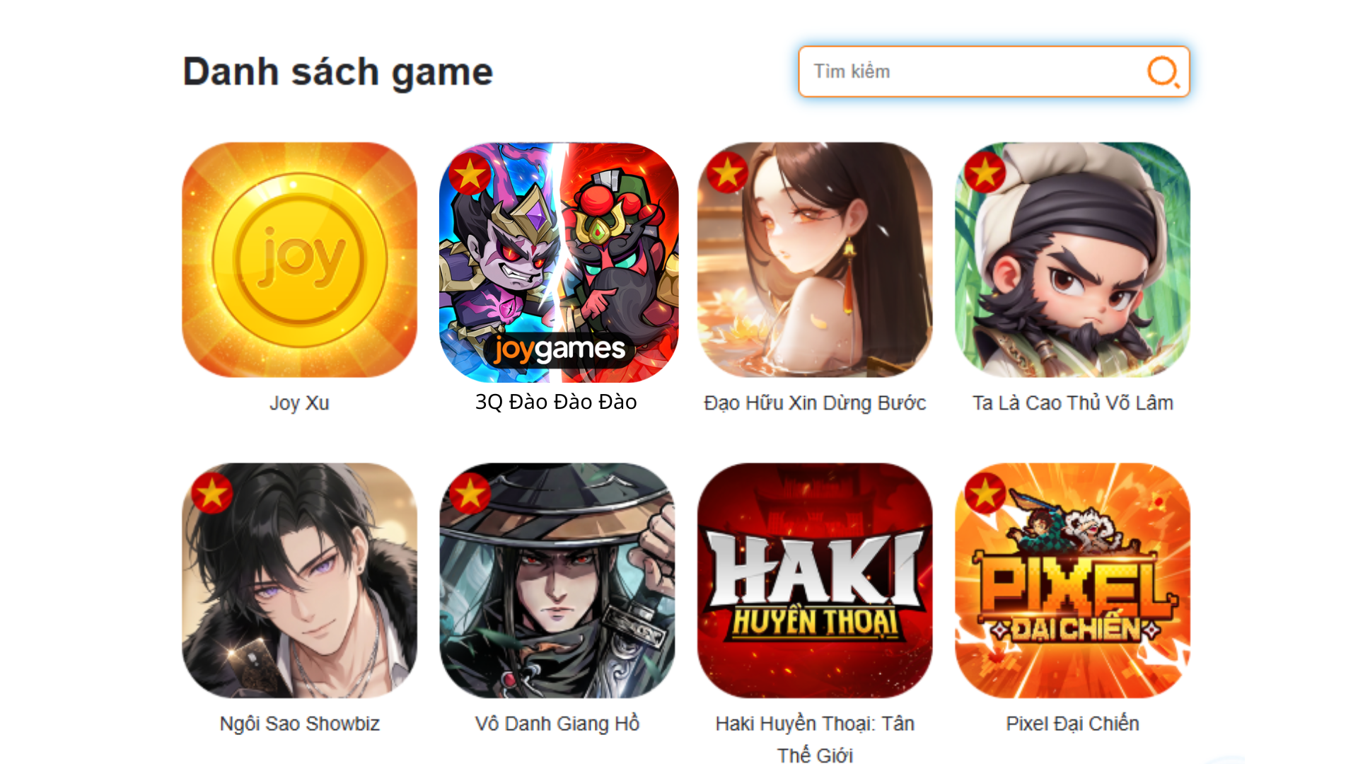 Chọn game 3Q Đào Đào Đào